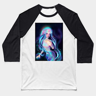 Opal Blue Mermaid Baseball T-Shirt